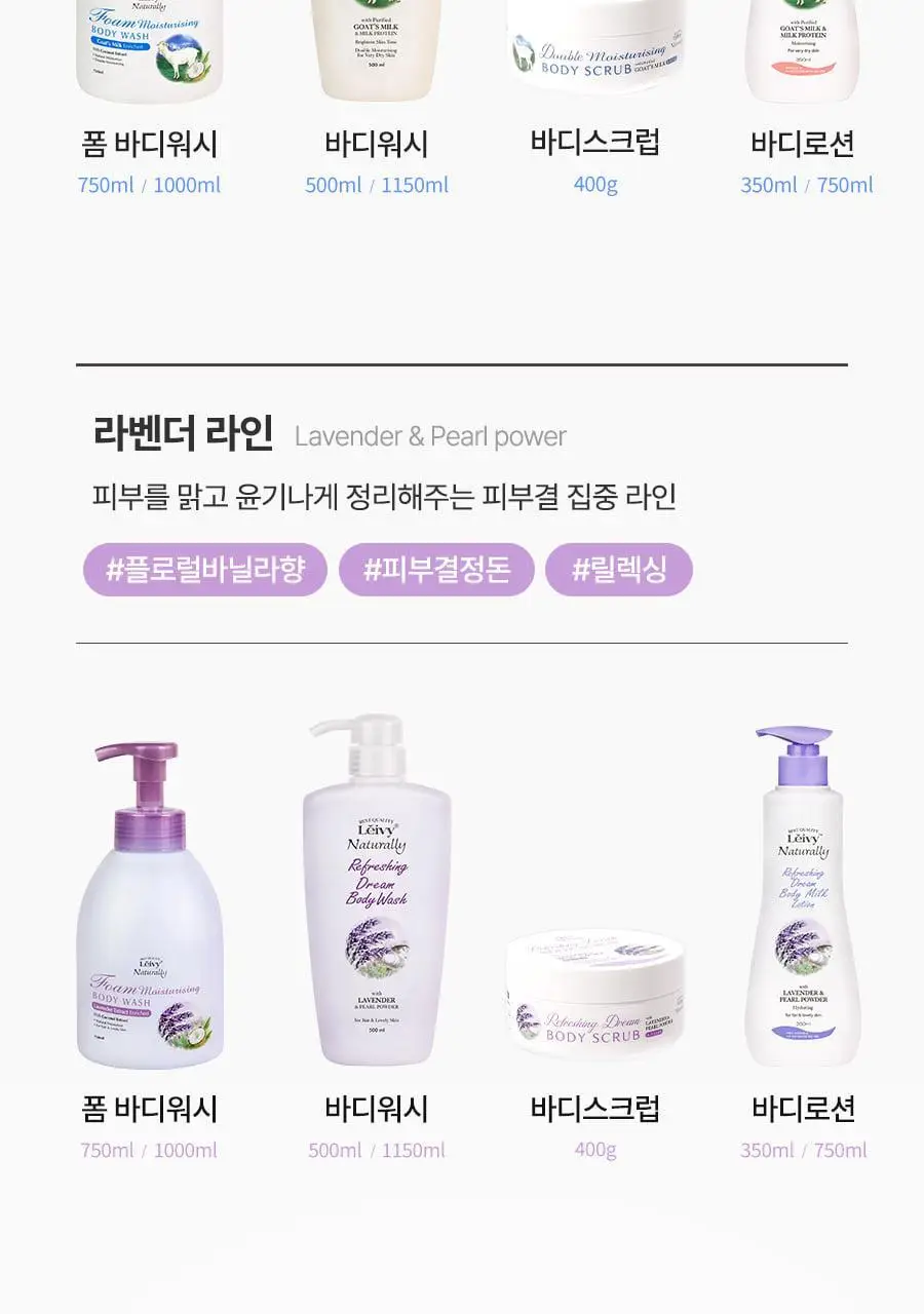 [2초에1개판매] 레이비 퍼퓸 바디로션 350ml 4종 택1 (산양유/라벤더/로얄젤리/런던로즈) 상세페이지 48